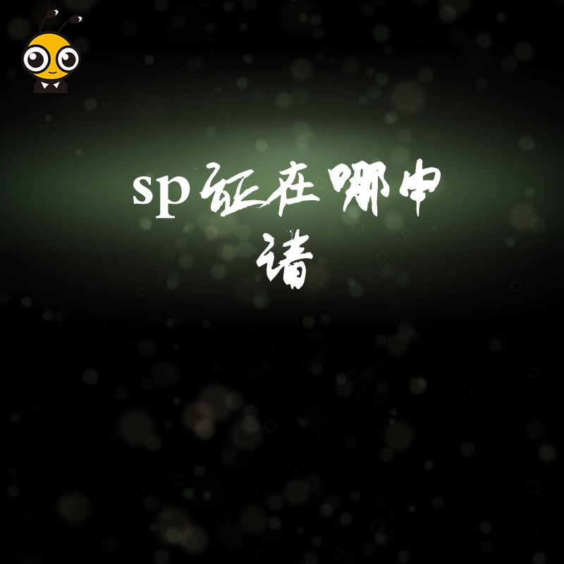 SP证申请流程图