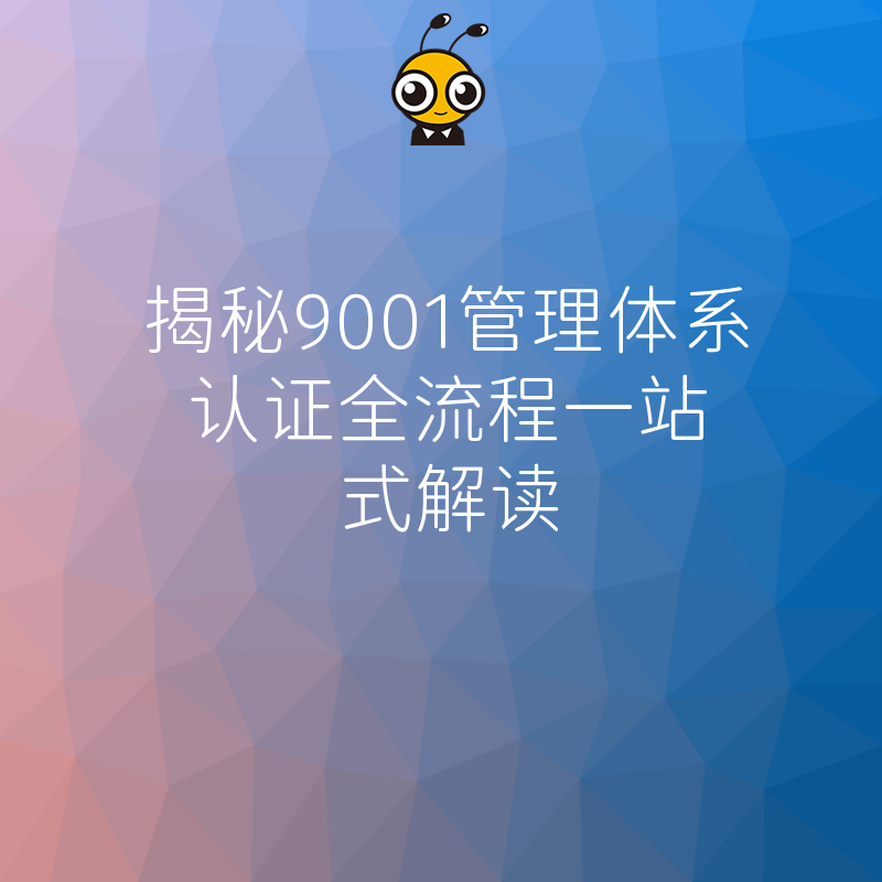 揭秘9001管理体系认证全流程一站式解读