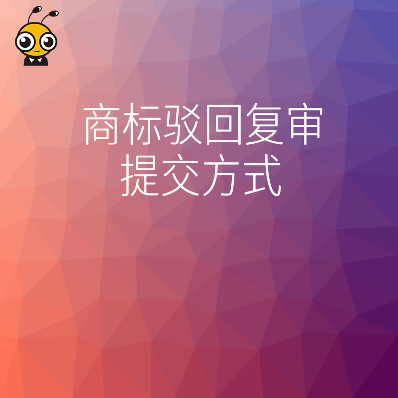 商标驳回复审如何正确提交？掌握这些提交方式稳过审