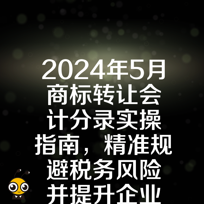 2024年5月商标转让会计分录实操指南，精准规避税务风险并提升企业资产合规管理效率