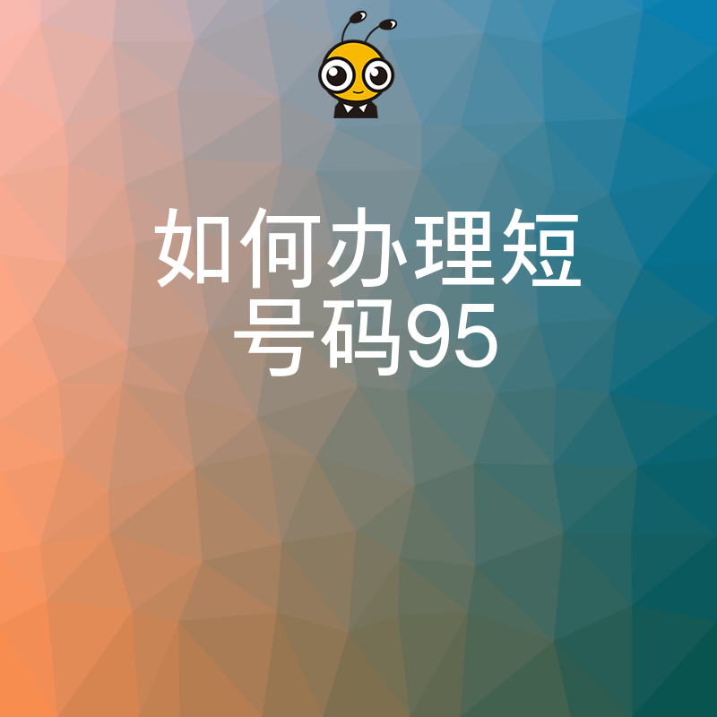 避坑指南2024年5月详解如何办理短号码95全流程实操干货